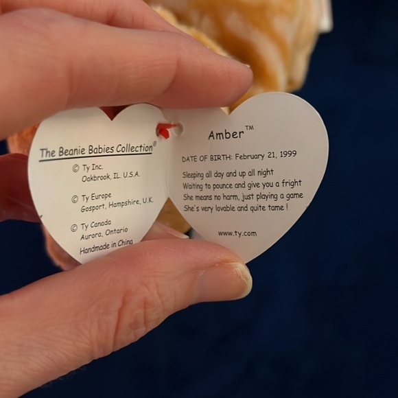 Ty Beanie Baby Amber - Picture 2 of 6